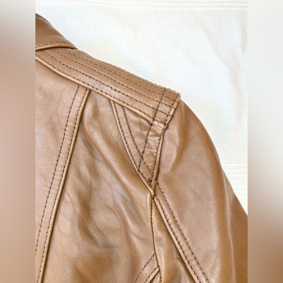 Michael Kors Moto Leather Jacket - Picture 7 of 15